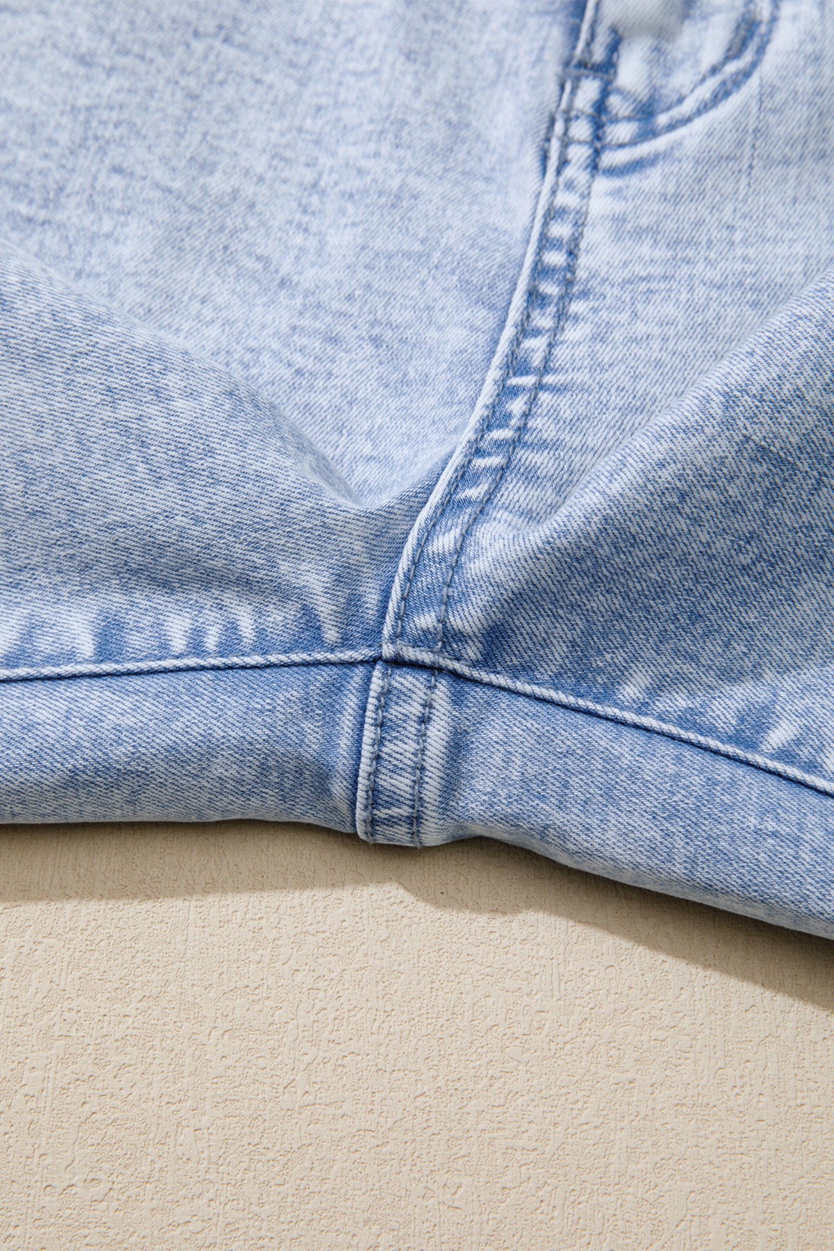 Beau Blue Light Washed Pull On Barrel Jeans