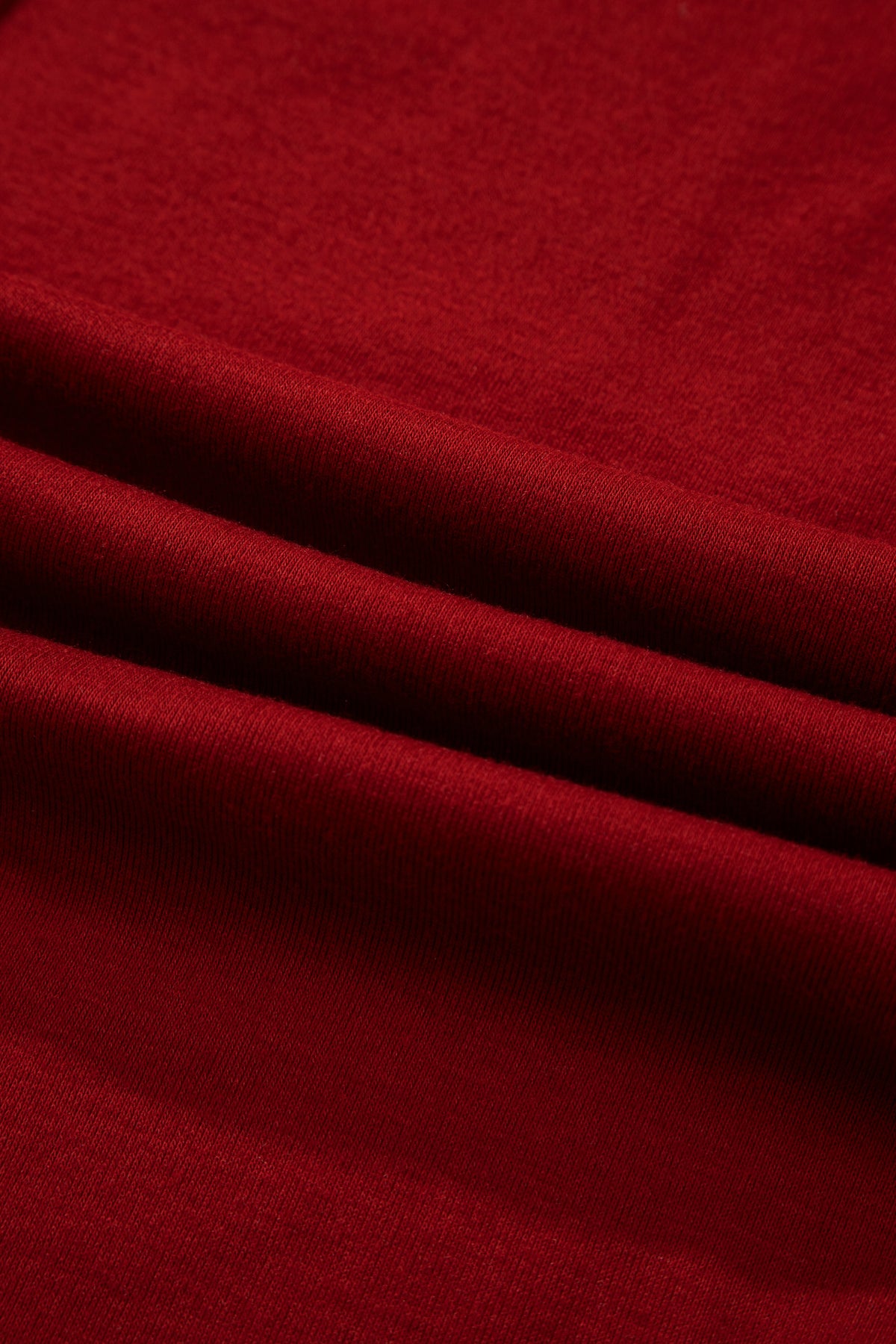 Red Dahlia Solid Color Round Neck Dolman Sleeve Top