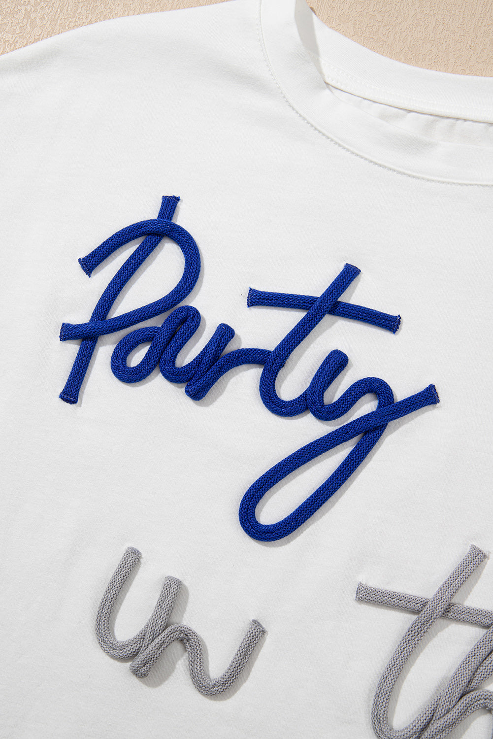White Party in the USA Letter Graphic T Shirt